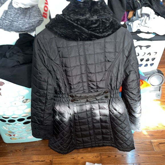 Laundry Shelli segal reverseable faux fur button up coat - Picture 2 of 3